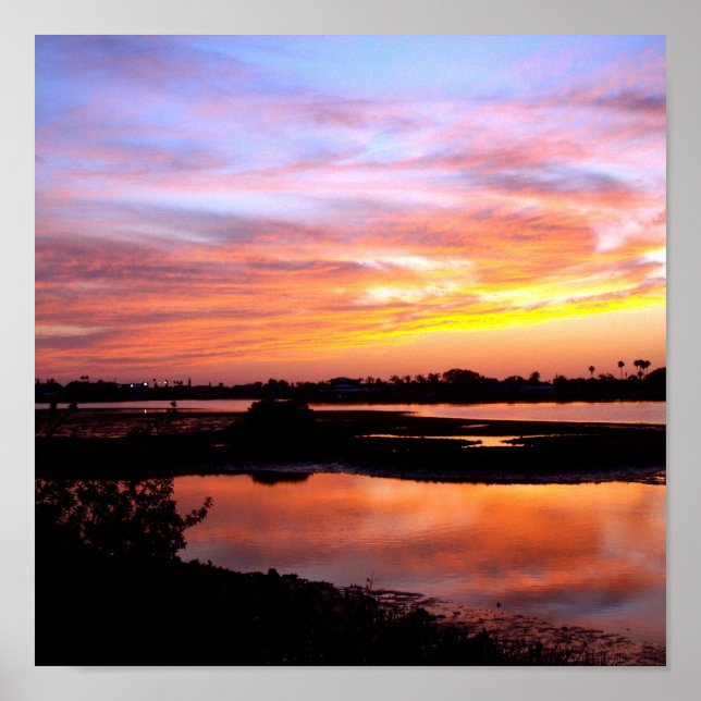 Poster Piscina de nuvens (Frente)