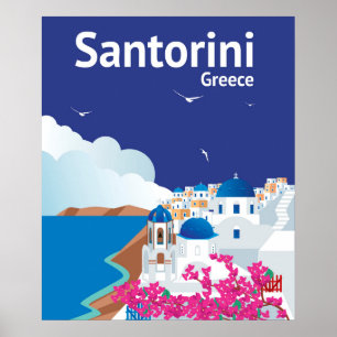 Poster Piscina de Santorini