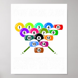 Poster Piscina Engraçada Billiard Men Mulheres Billiers J