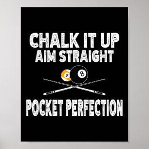 Poster Piscina Engraçada Billiards Hetero de ponta Perfei
