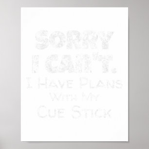 Poster Piscina Engraçada Cue Stick Cote Billiards Snooker