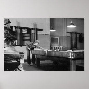 Póster Piscina salão de Iowa, 1940