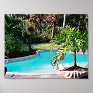 Poster Piscina tropical