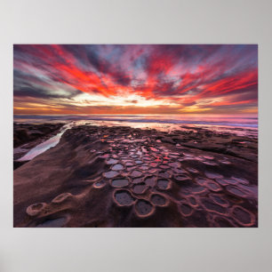 Poster Piscinas de maré em La Jolla, CA