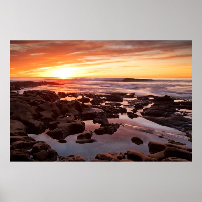 Poster Piscinas Sunset Over Tide (Frente)