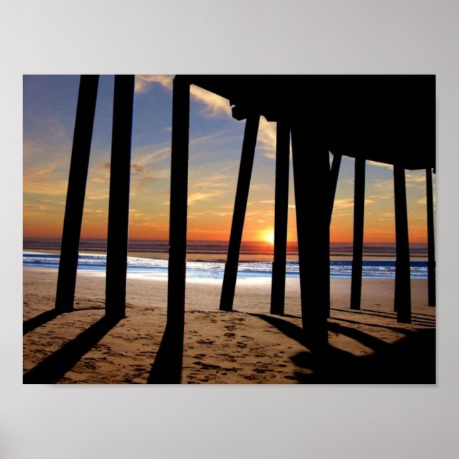 Póster pismo pier sunset (Frente)