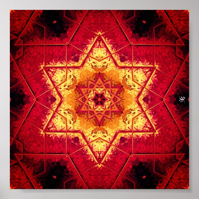 Poster Piso do diabo - padrões (Frente)