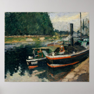 Poster Pissarro - Bargas Em Pontoise 1876
