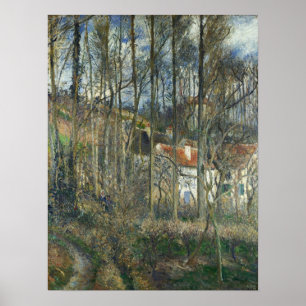 Poster Pissarro - Colina Boeufs Em L'Hermitage