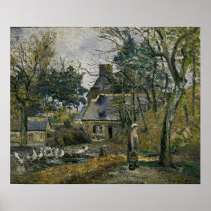 Poster Pissarro - Fazenda Em Montfoucault 1874