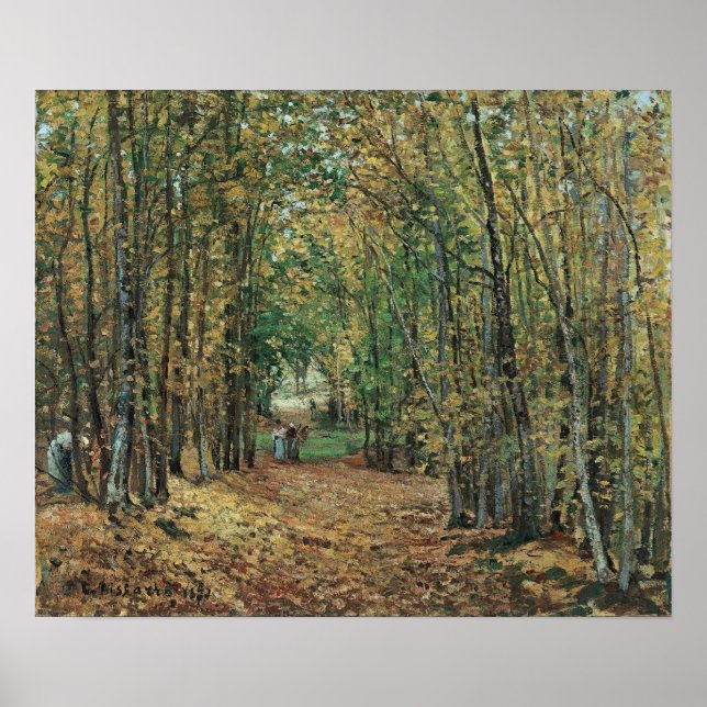Poster Pissarro - Florestas Em Marly 1871 (Frente)