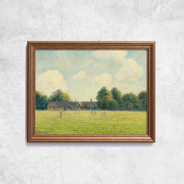 Poster Pissarro Hampton Court Famoso Arte Antiga (Pissarro Hampton Court Famous Old Art Poster
)