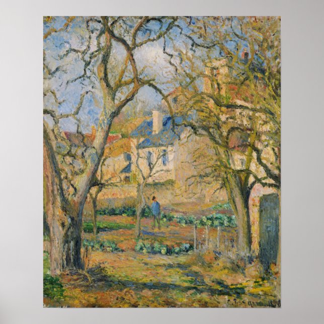 Poster Pissarro - Jardim de Legumes (Frente)
