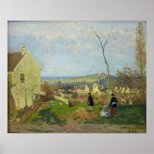 Poster Pissarro - Louveciennes Com Mont Valerien Nas Cost