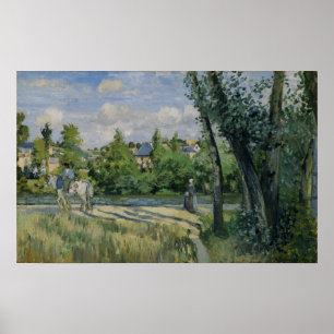 Poster Pissarro - Luz Do Sol Na Rua Pontoise