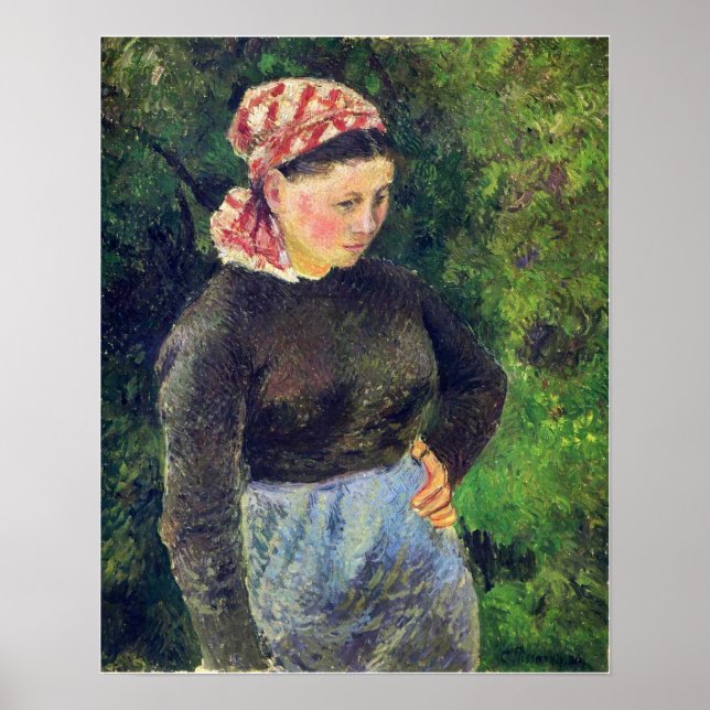 Poster Pissarro - Mulher Camponesa 1880 (Frente)