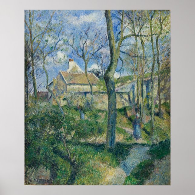 Poster Pissarro - O Caminho Para Les Pouilleux Pontoise (Frente)