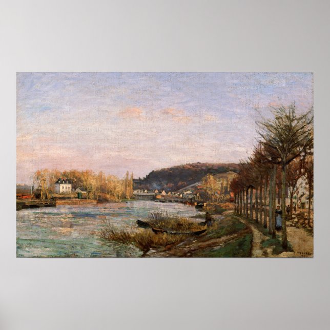 Poster Pissarro - O Sena Em Bougival (Frente)