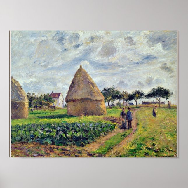 POSTER PISSARRO - PALHEIROS E PATCH DE CABO (Frente)