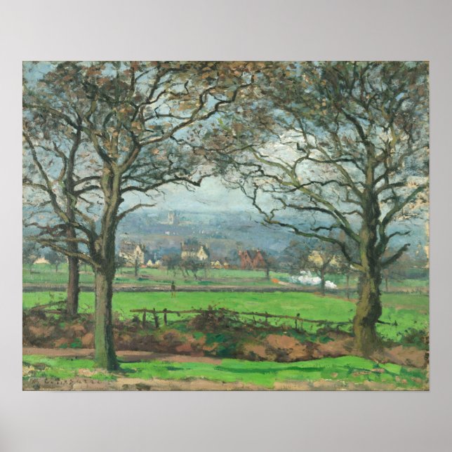 Poster Pissarro - Perto de Sydenham Hill (Frente)