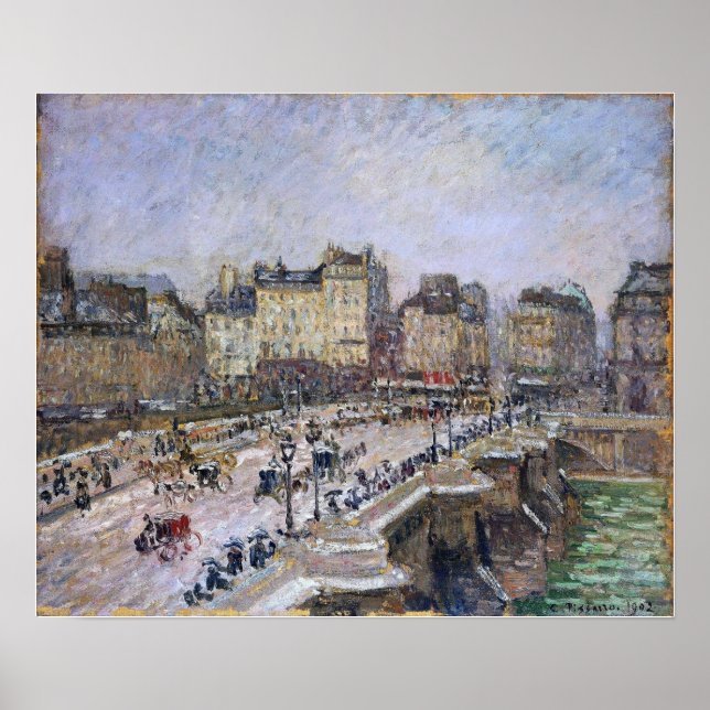 Poster Pissarro - Pont Neuf Snow Effect 1902 (Frente)