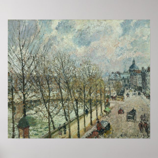 Poster Pissarro - Quai Malaquais E O Instituto 1903 (Frente)