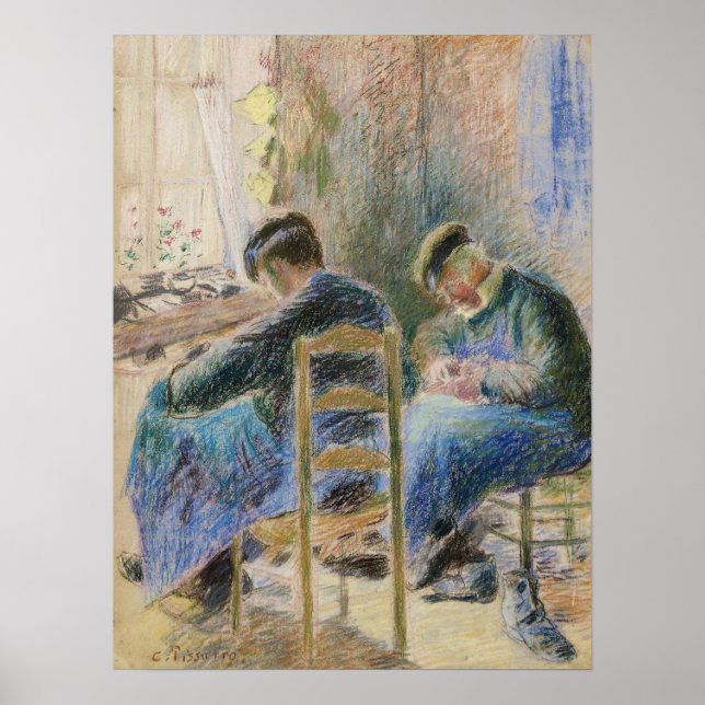 Poster Pissarro - Sapateiros 1878 (Frente)