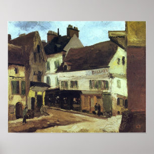 Poster Pissarro - Uma Praça Em La Roche-Guyon 1867