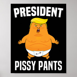Poster Pissy Calça Bebê Engraçado