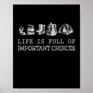 Poster Pista A Vida É Cheio De Opções Importantes