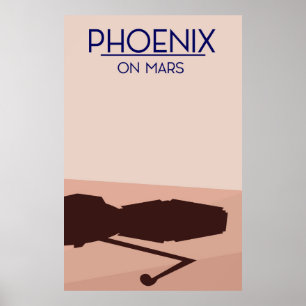 Poster Pista de Phoenix em Marte.