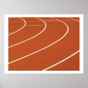 Póster Pista-Impressão da curva