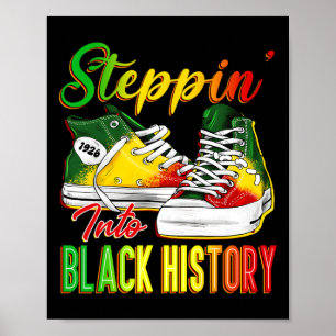 Poster Pista na História Negra Mês Depois do Néolo Negra