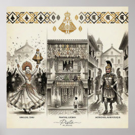 Poster Pista — Sinulog · Pahiyas · Moriones