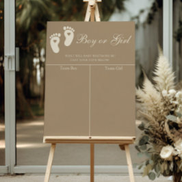 Poster Pistas Marrons Modernas Pistas de Gênero Revelam P