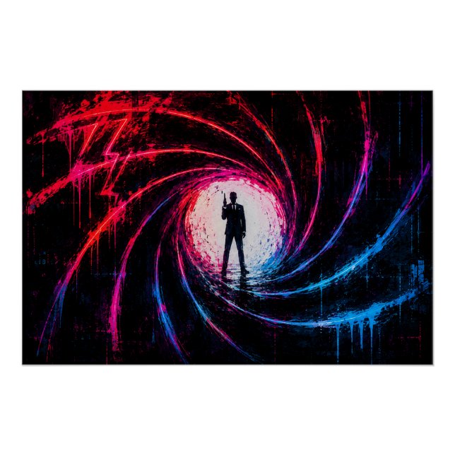 Póster Pistola James Bond 007 (Frente)