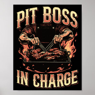 Poster Pit Boss No Comando Mestrados De Grelha De Churras