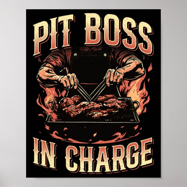 Poster Pit Boss No Comando Mestrados De Grelha De Churras (Frente)