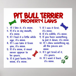 POSTER PITBULL TERRIER PL2