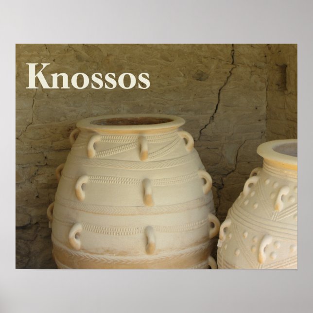 Poster Pithoi, Palácio Minoano, Cnossos, Creta (Frente)