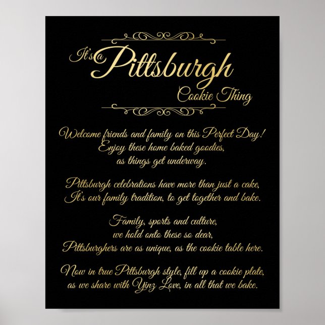 Poster Pittsburgh Cookie Thing Poem (Frente)