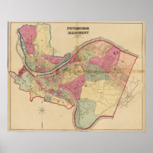 Póster Pittsburgh e Allegheny
