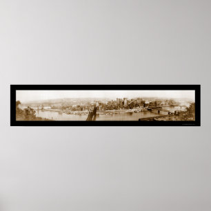 Póster Pittsburgh, foto 1920 do PA