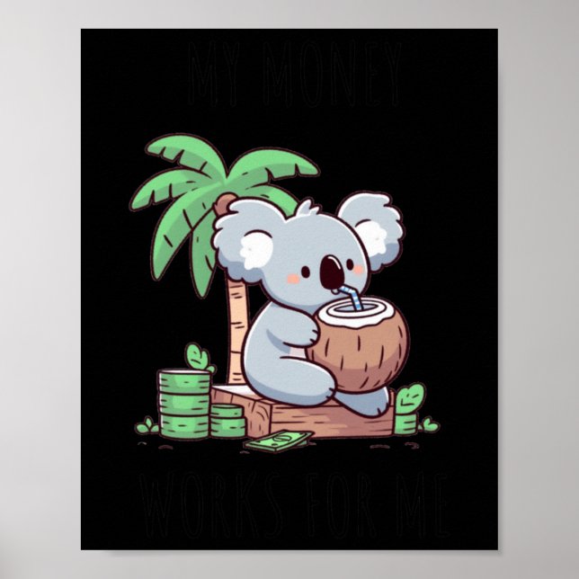 Poster Pive Income Koala Sticker (Frente)