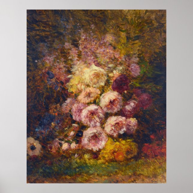 Poster Pivoines - Félix Ziem (Frente)