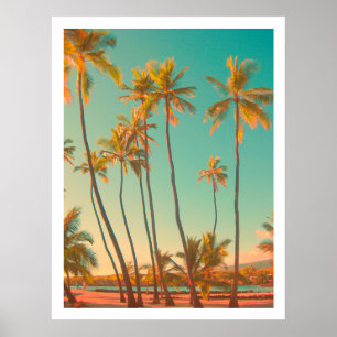 Póster Pix Dezines vintage hawaiian Beach/honaunau