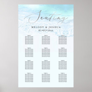 Poster PixDezines Beach Elegante Caligrafia, Assentos