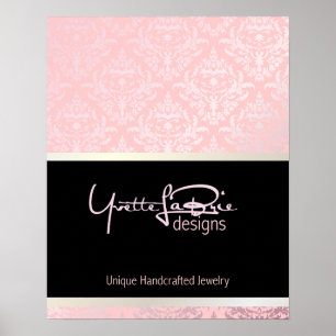 Póster PixDezines Céline Damask, Rosequartz + Rosa