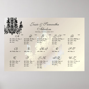 Póster PixDezines Chandelier/Plano de assento/Alpha
