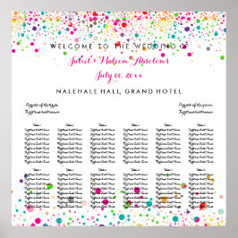 Póster PixDezines deslumbrado arco-íris/assento